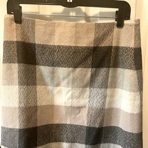 LOFT plaid skirt